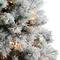 6ft. Pre-Lit Flocked Oregon Pine Artificial Christmas Tree, Clear Lights